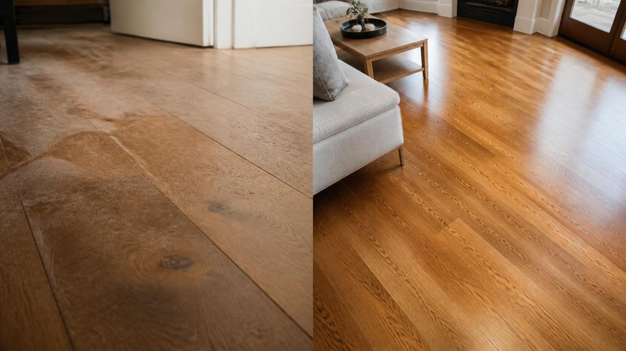 Parquet: confronto prima a sinistra e dopo a destra